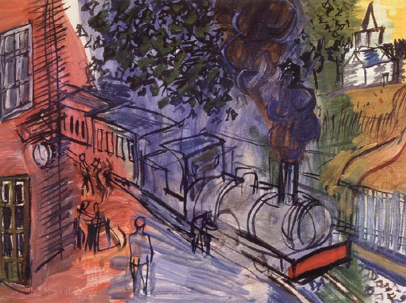 Dufy Raoul Train en gare china oil painting image